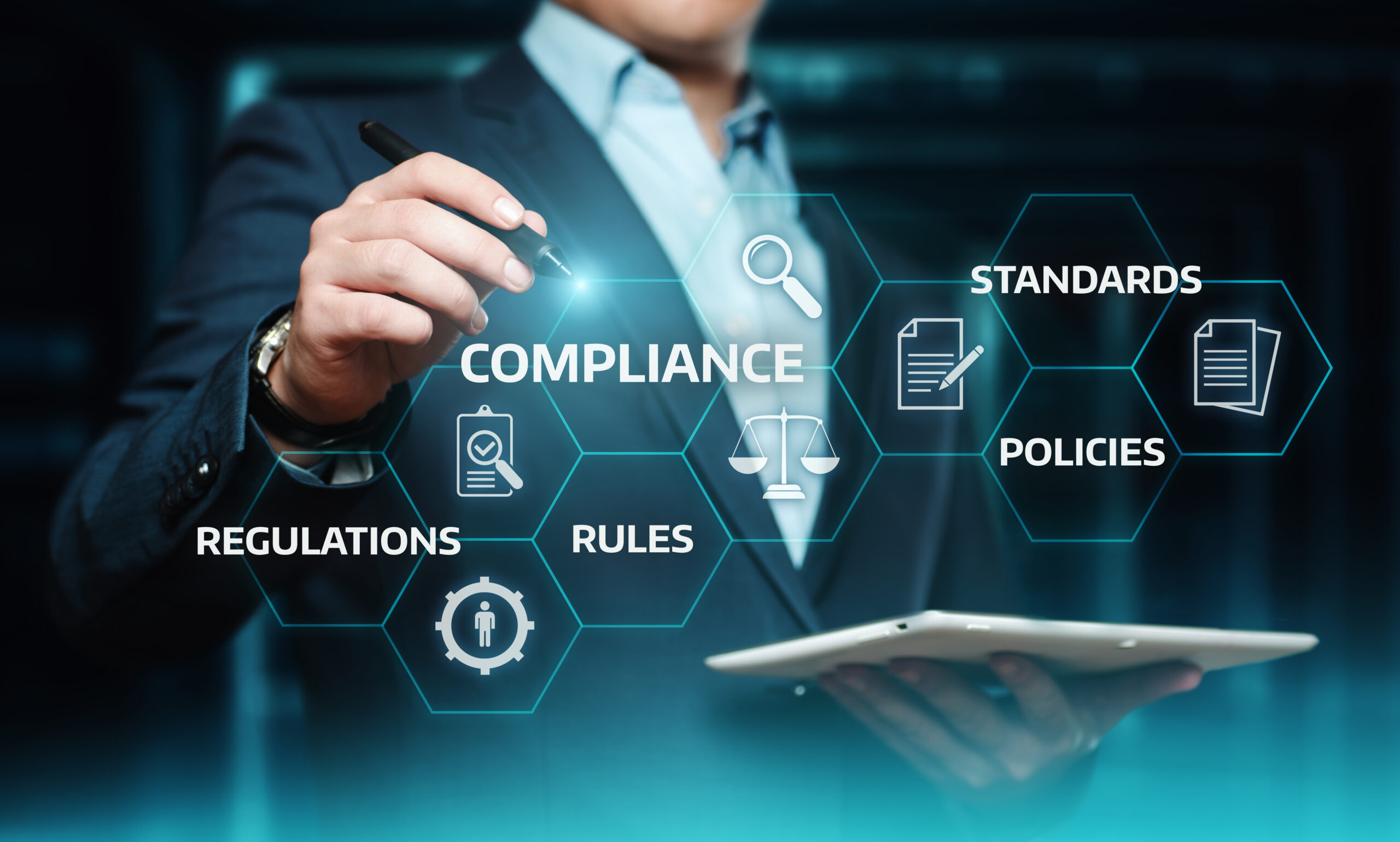 Compliance Rules Law Regulation Policy Technology Concept 