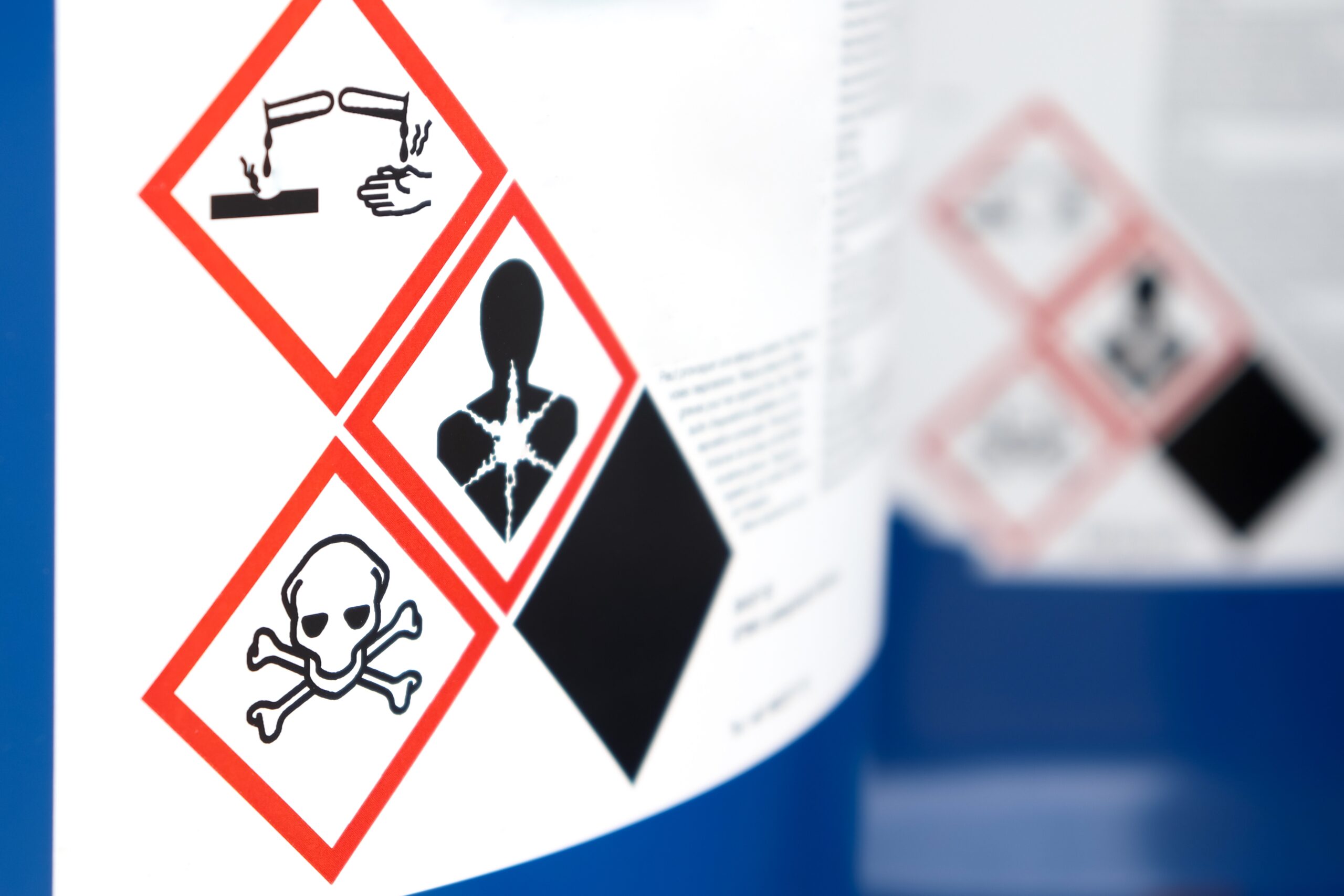 Symbol on the chemical Hazard and Risk
