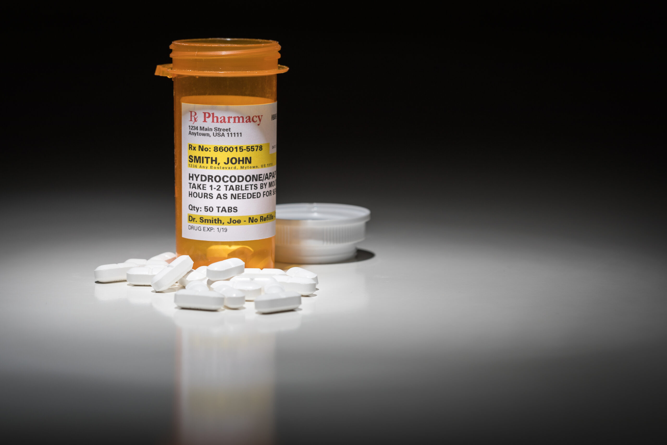 bottle of pills for non opioid treatment